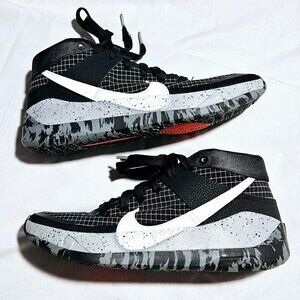 NIKE BASKETBALL KD ZOOM AIR BLACK WHITE GREY 10.5 USED